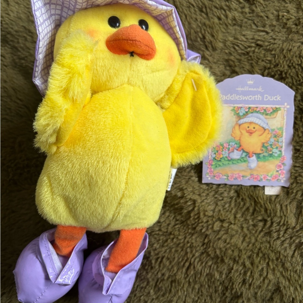 Hallmark Paddlesworth Duck Plush - Yellow and Purple